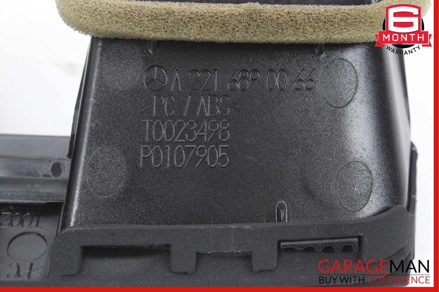 07-13 Mercedes W221 S550 CL550 Center Dash AC A/C Air Vent Trim 2216890066 OEM