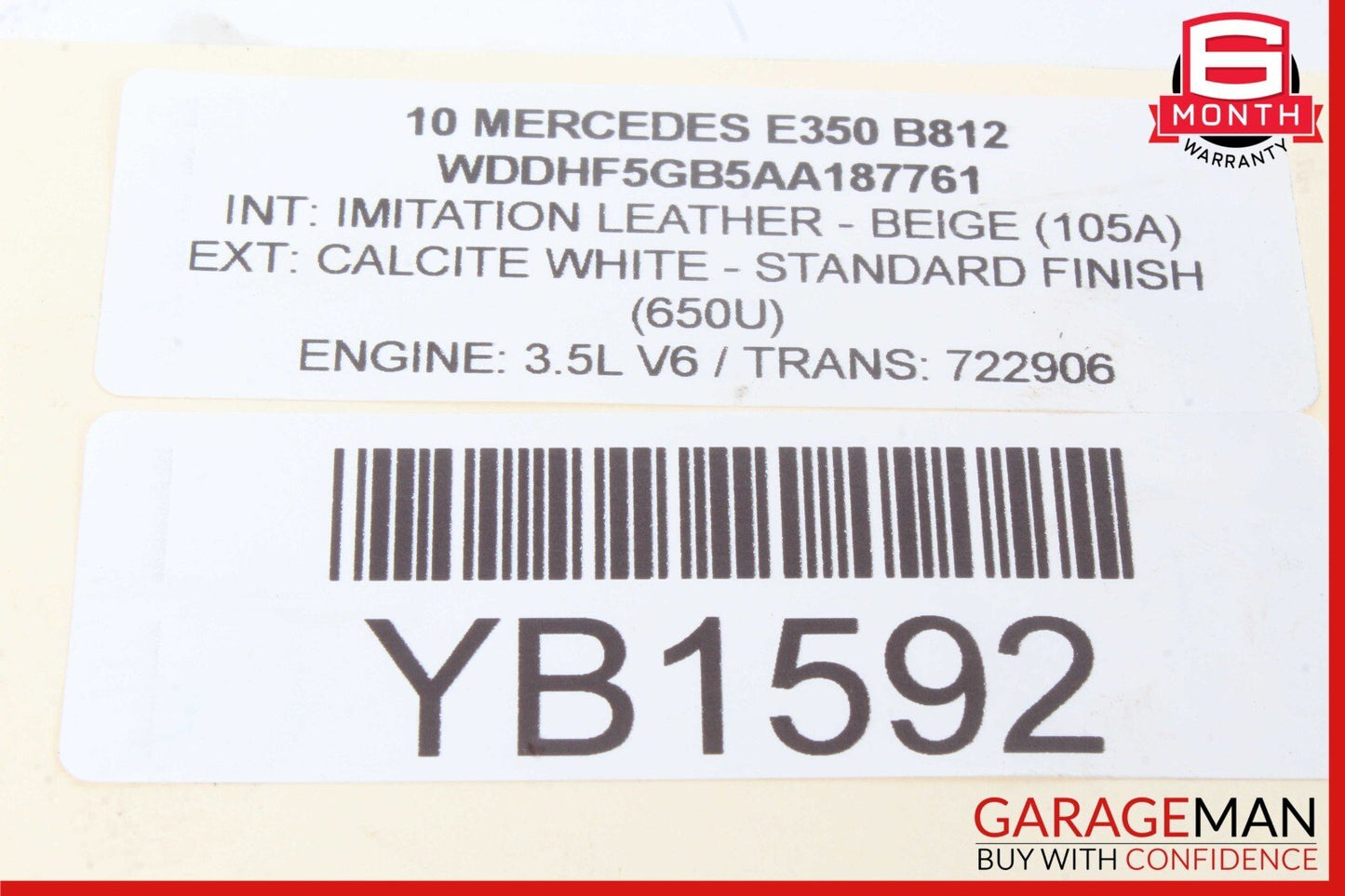 06-09 Mercedes W211 E350 CLK350 SLK350 Left Cylinder Head Cover 2720161205