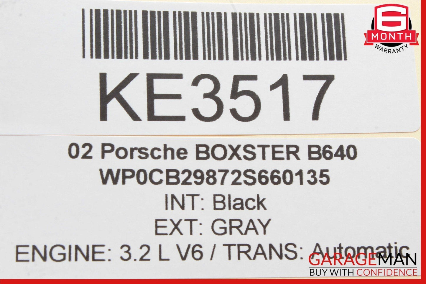 97-04 Porsche Boxster 986 Rear Trunk Lock Latch Actuator Mechanism Assembly