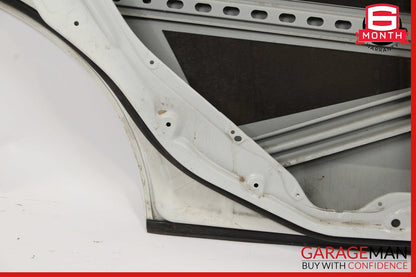 10-16 Mercedes W212 E350 Sedan Rear Left Side Door Shell Assembly Calcite White