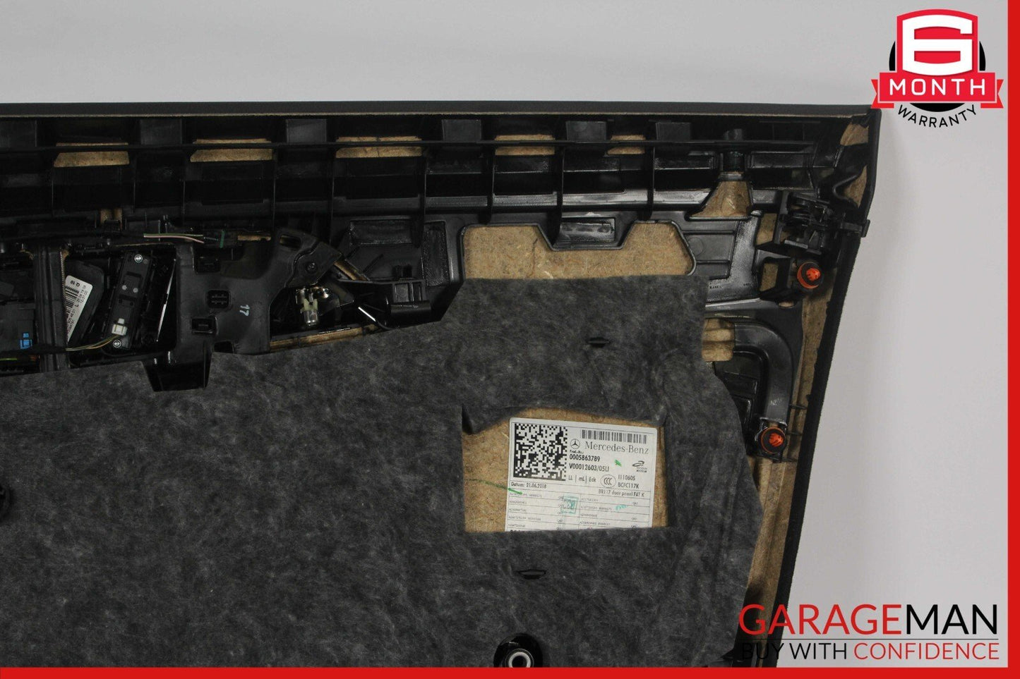 14-19 Mercedes W117 CLA250 Front Left Interior Door Panel Cover Trim Assy Black