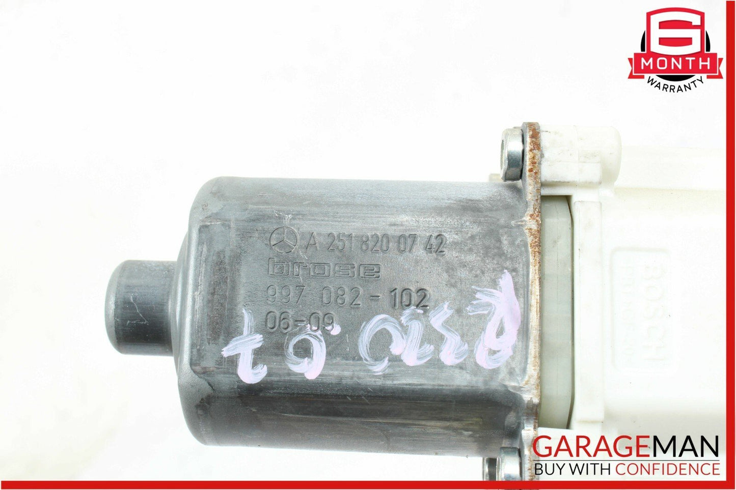 06-12 Mercedes W251 R350 ML450 Front Left Side Door Window Regulator Motor OEM