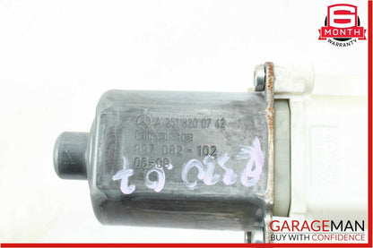 06-12 Mercedes W251 R350 ML450 Front Left Side Door Window Regulator Motor OEM