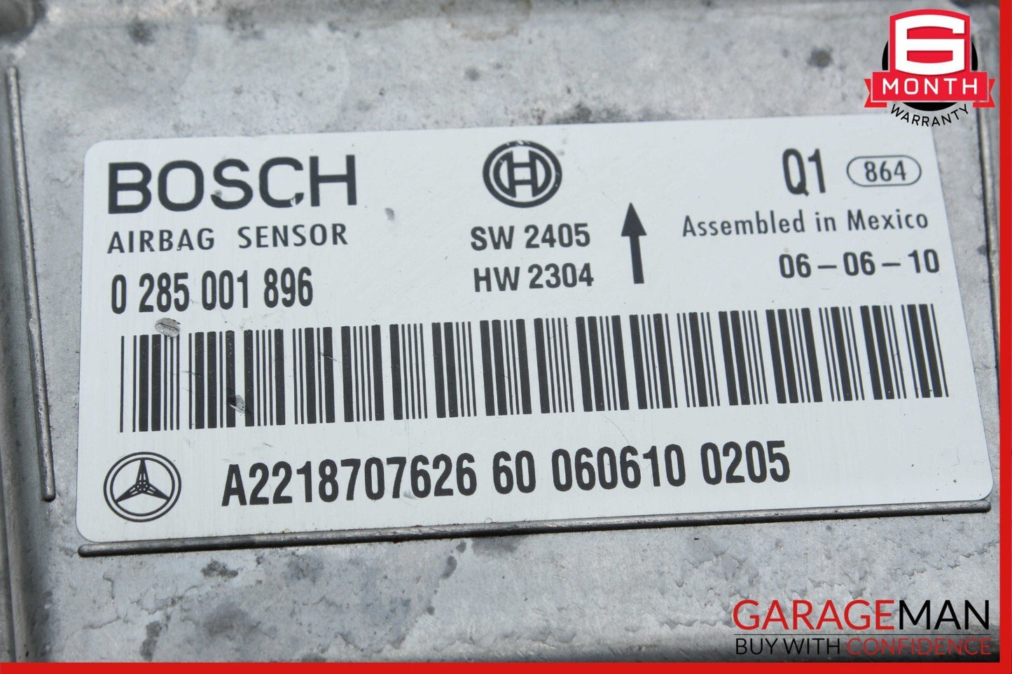 2007-2012 Mercedes-Benz S550 W221 Airbag Air Bag Sensor SRS Control Module OEM