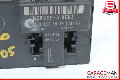 01-07 Mercedes W203 C230 Kompressor Front Left Side Door Control Module OEM