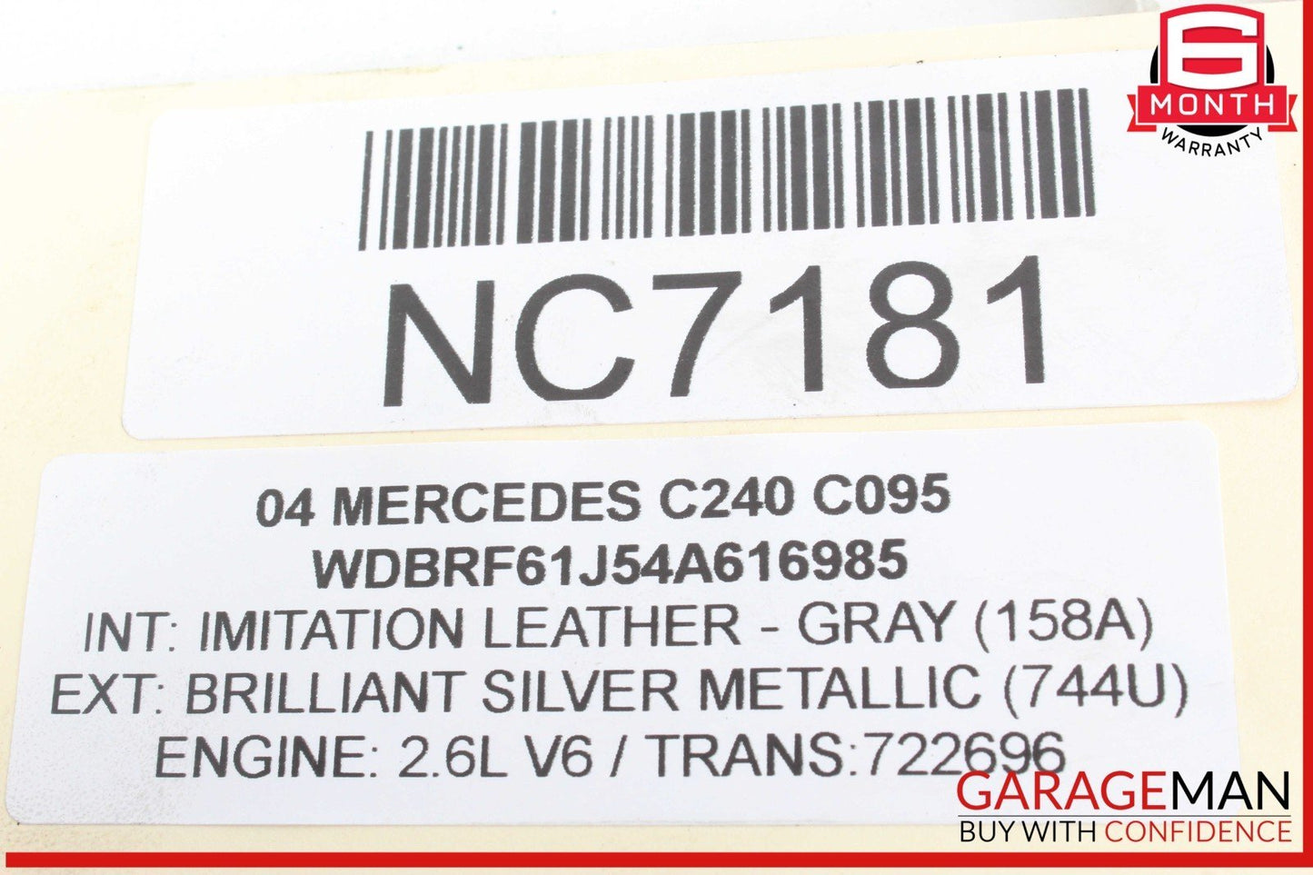 00-08 Mercedes W203 C240 Power Steering Pump Reservoir Assembly 0004600183 OEM
