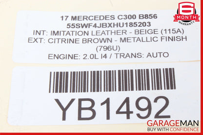 15-20 Mercedes W205 C300 C350e Front Left Side Exterior Door Handle Keyless Go