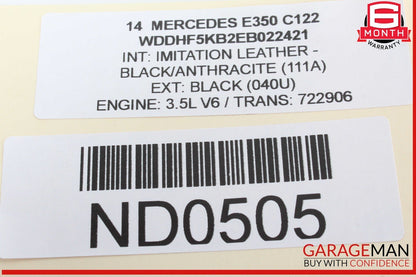 08-20 Mercedes W212 E350 E550 E400 Front Left Side Door Lock Latch Actuator OEM