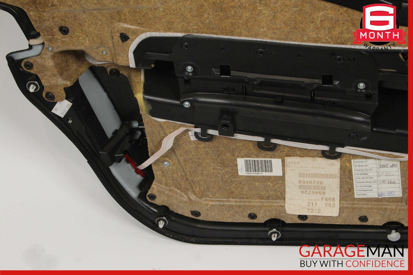 07-09 Mercedes W211 E350 Front Right Complete Interior Door Panel Assembly Beige