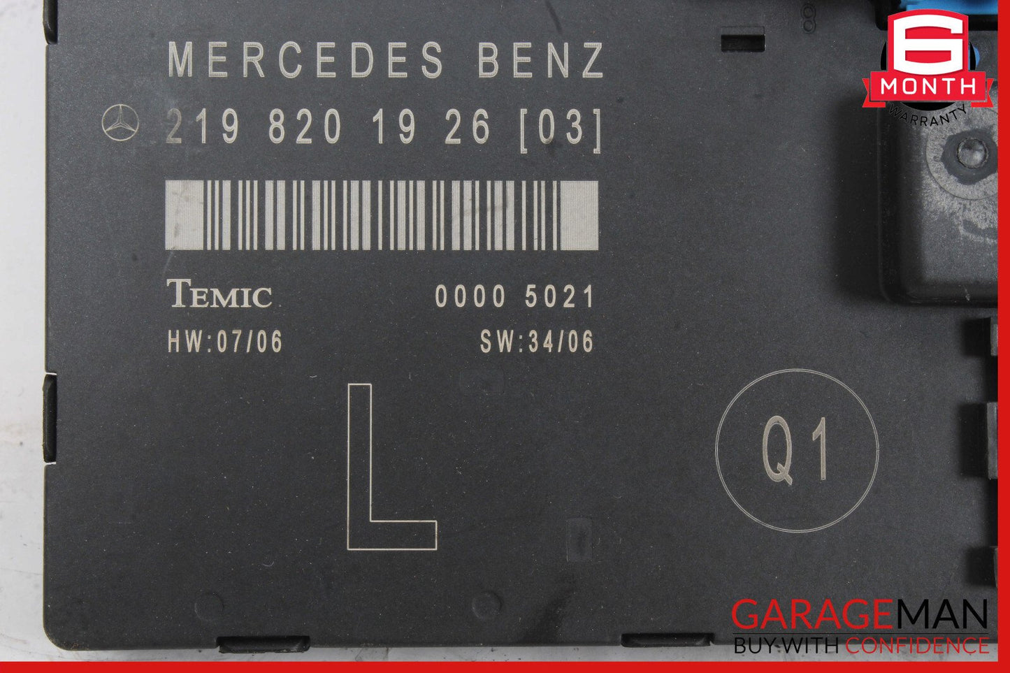 06-11 Mercedes W219 CLS63 Front Left Driver Side Door Control Module OEM