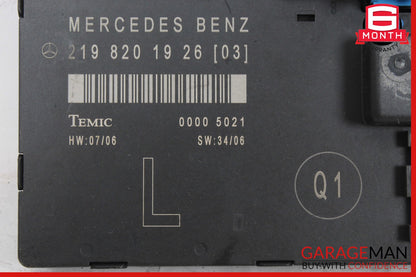 06-11 Mercedes W219 CLS63 Front Left Driver Side Door Control Module OEM