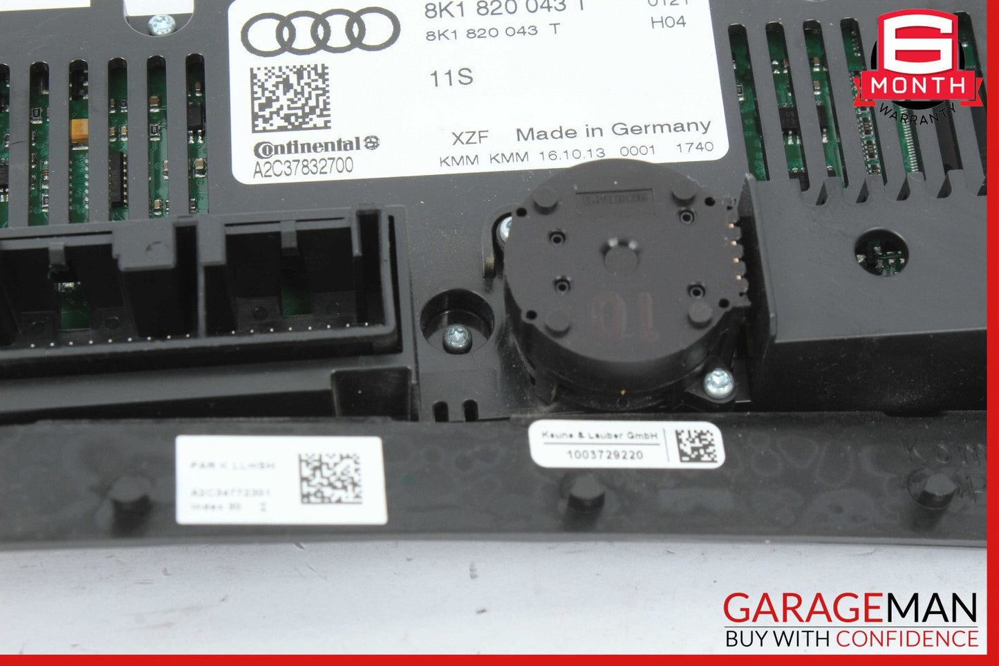 13-17 Audi Q5 Front A/C AC Climate Control Switch Panel Assembly OEM
