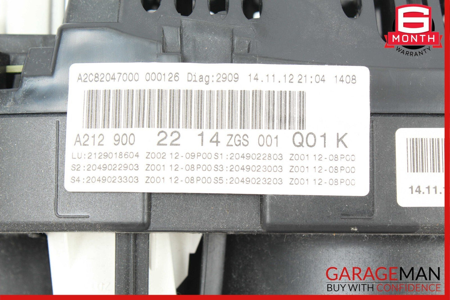 2013 Mercedes W212 E400 Hybrid Instrument Cluster Speedometer 2129002214 OEM