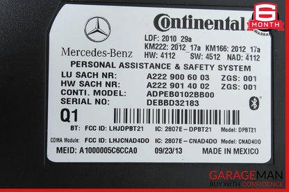 10-16 Mercedes W204 C250 SLK250 E350 Communication Control Module OEM