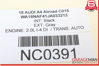 17-19 Audi A4 Allroad Front Upper Windshield Lane Assist Camera 8W0907217C OEM