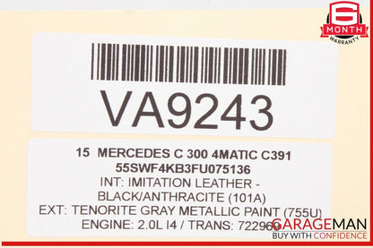 15-23 Mercedes W205 C300 4MATIC Front Right Side Door Control Module Unit OEM
