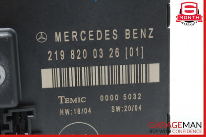 06-11 Mercedes W219 CLS500 Rear Right Door Control Module Unit 2198200326 OEM