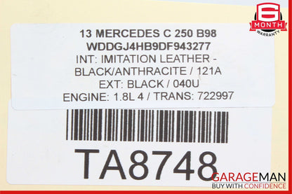 08-14 Mercedes W204 C250 Rear Left & Right Shock Absorber Coil Spring Set OEM