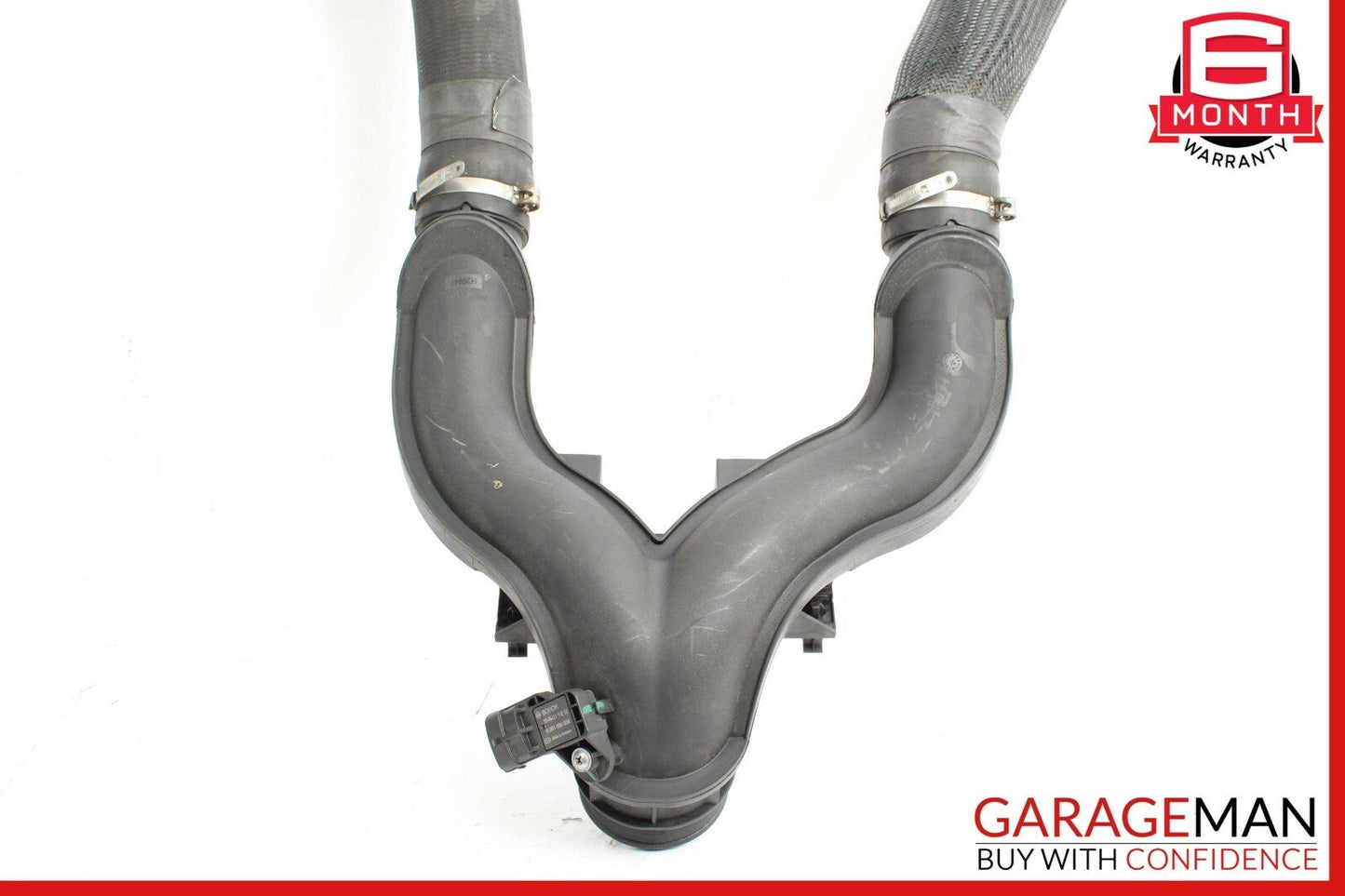 14-17 Maserati Ghibli S Turbo Air Inlet Intake Duct Tube Hose Assembly w/ Sensor