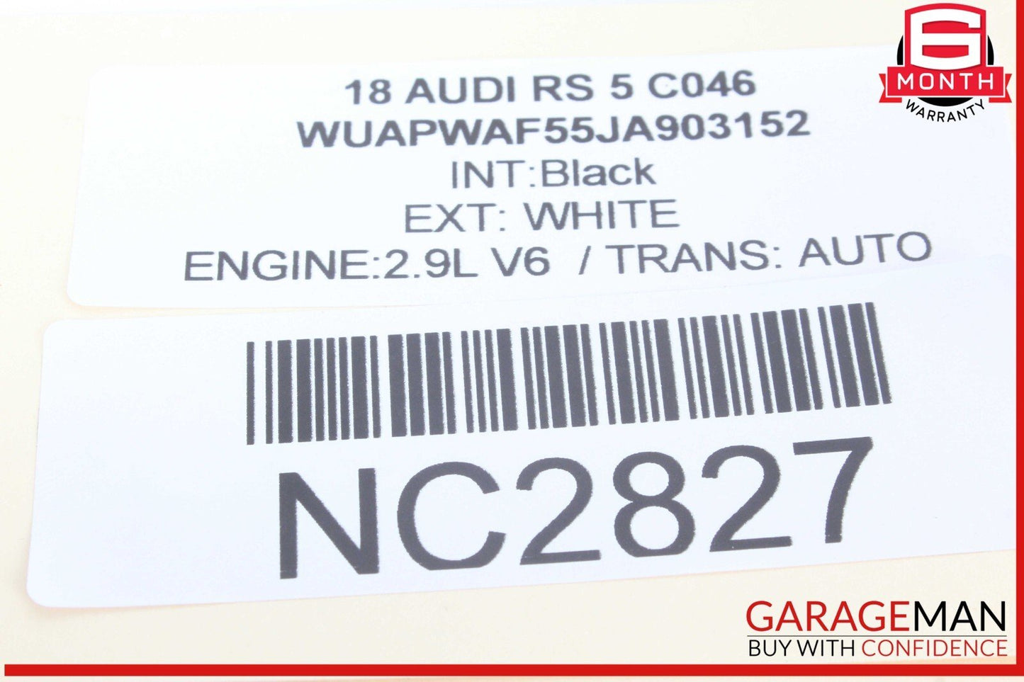 18-23 Audi RS5 S5 Front Center Console Dual Drink Cup Holder 8W0862533E OEM