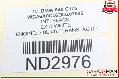 12-18 BMW 640i 650i Alternator Generator Denso 210A 14V OEM
