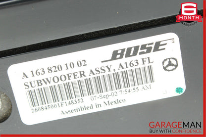 02-05 Mercedes W163 ML320 ML500 Bose Subwoofer Sub Woofer Speaker Assy OEM