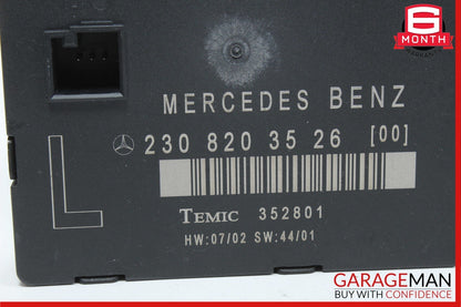 03-12 Mercedes R230 SL500 SL550 SL600 Front Left Side Door Control Module Unit
