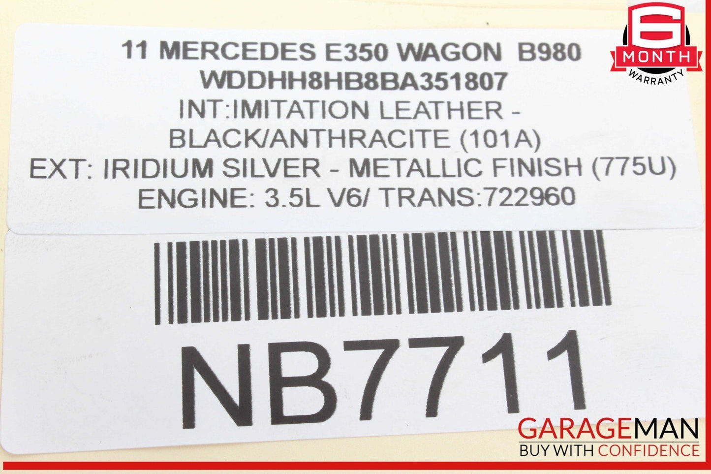 11-14 Mercedes W212 E350 Wagon CL550 Engine Lower Oil Pan Support 2720140295 OEM
