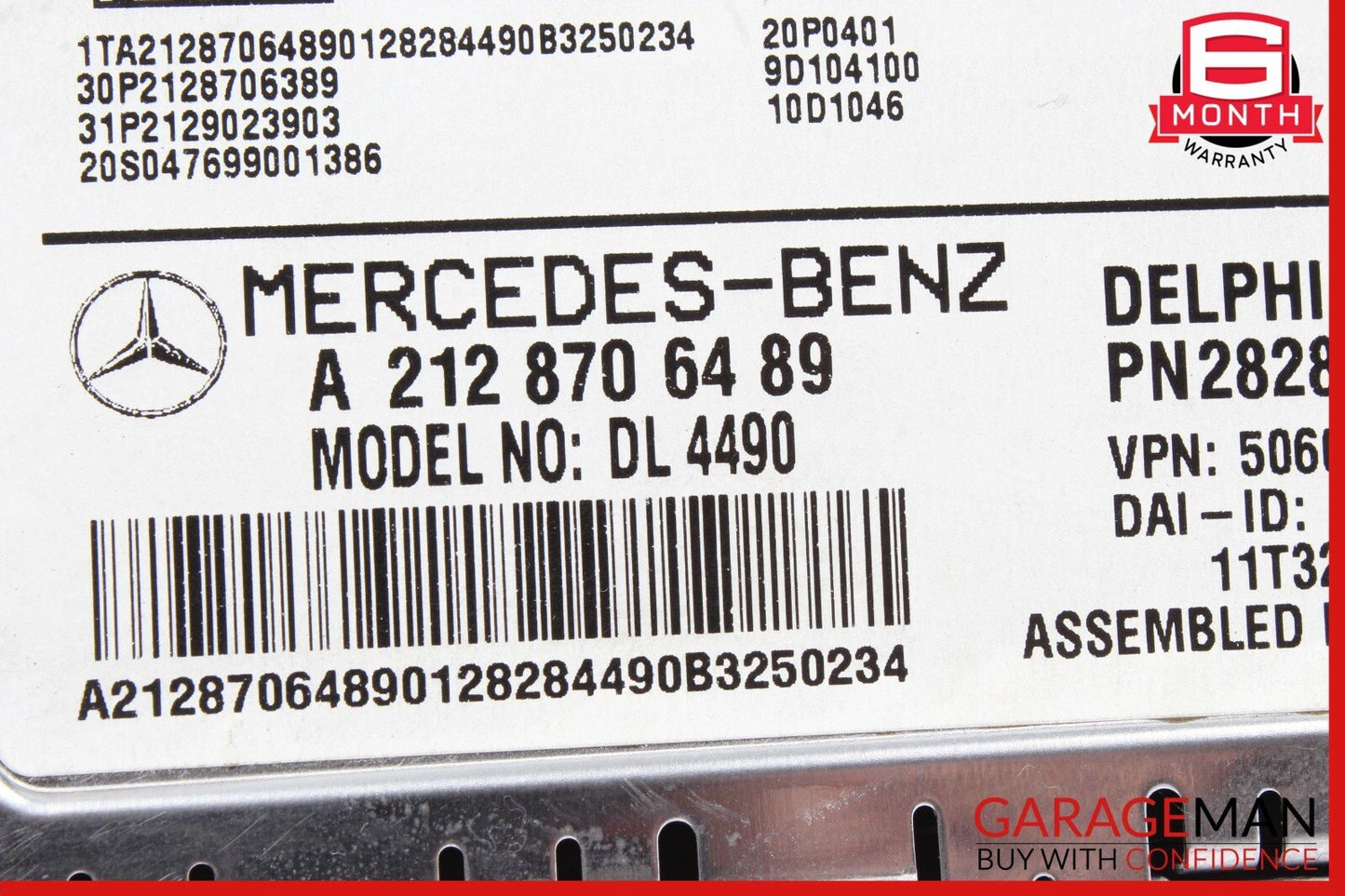 10-17 Mercedes W212 E350 C250 C300 Sirius Satellite Radio Receiver Module