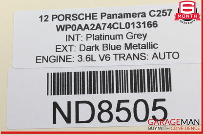 10-16 Porsche Panamera 970 Rear Left Driver Side Door Lock Latch Actuator