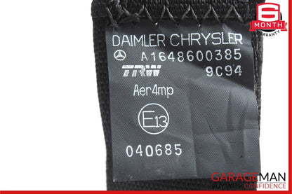 06-08 Mercedes W164 ML350 ML550 Rear Left Side Seat Belt Seatbelt Black