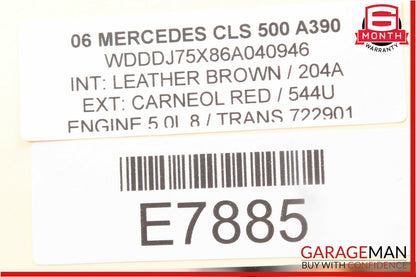 03-11 Mercedes W219 CLS500 E350 Center Console Ashtray Ash Tray Storage Wood OEM