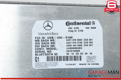 07-10 Mercedes W221 S550 CL550 CL600 Bluetooth Communication Control Module Unit
