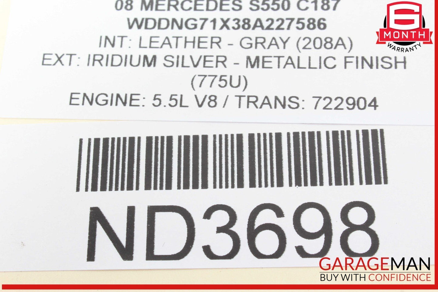 07-10 Mercede W221 S550 S450 Xenon HID Headlight Ballast Module Unit OEM