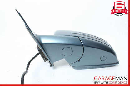 10-13 Mercedes W221 S550 Front Left Side Mirror Door Rear View Tanzanite Blue