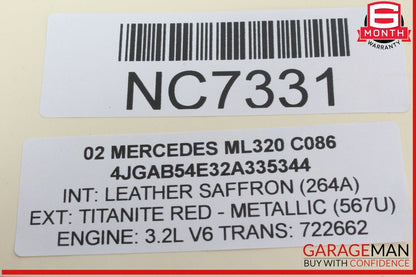 98-05 Mercedes W163 ML320 ML500 Rear Left Side Seatbelt Seat Belt Retractor OEM
