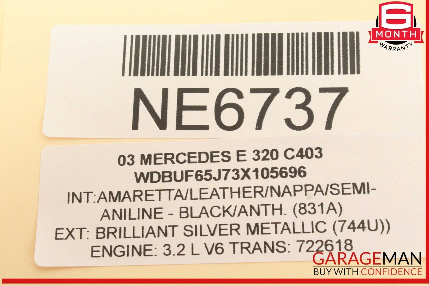 03-09 Mercedes W211 E320 Front Left Side Dash AC A/C Air Vent Trim Grille OEM