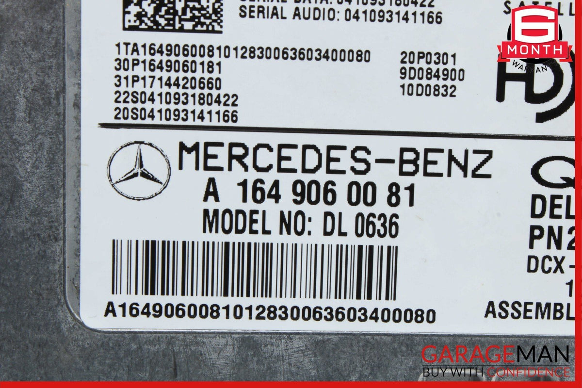 09-13 Mercedes X164 GL450 Sirius Satellite Radio Receiver 1649060081 OEM