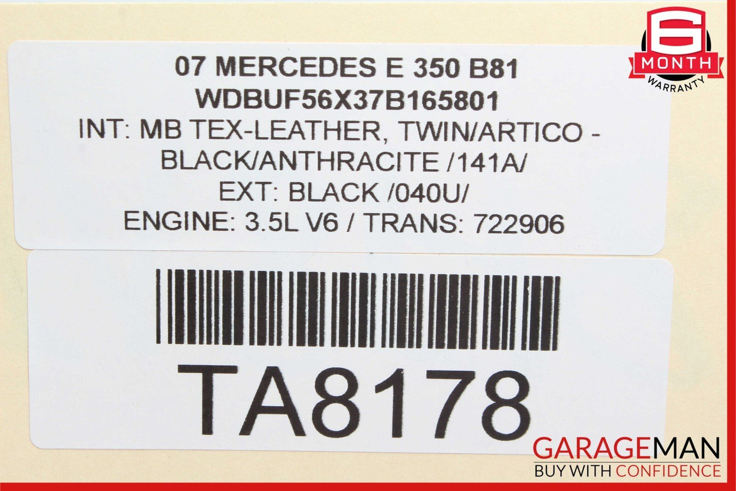 05-13 Mercedes W211 E350 SLK350 Fog Light Lamp Left Driver Side 1698201556 OEM