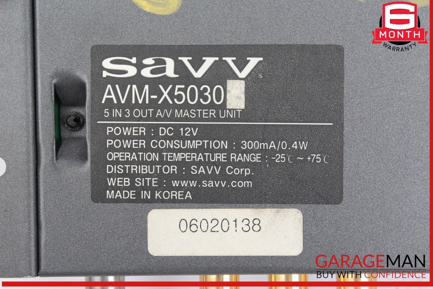 Rare SAVV Mobile Multimedia Avm-x5050 A/V Master Unit Model AVM-X5030D