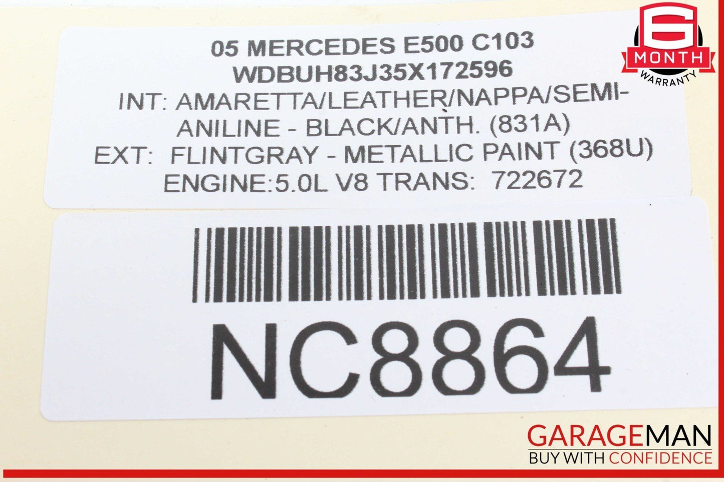 03-11 Mercedes W211 E500 CLS550 Rear AC Climate Control Switch Vent Trim OEM