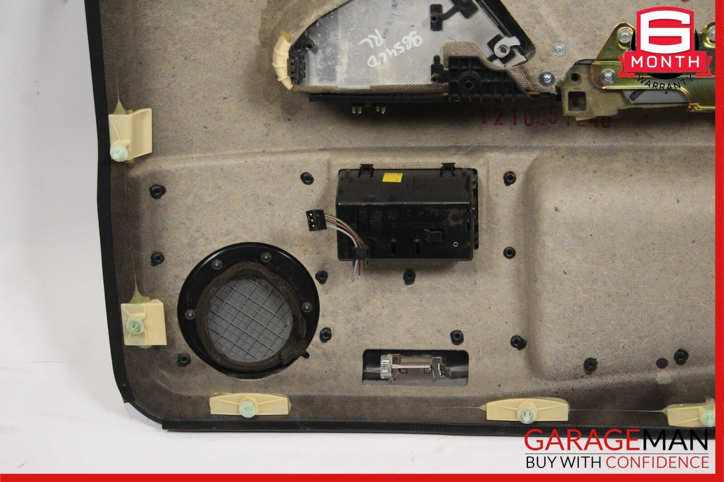 92-99 Mercedes W140 500SEL S420 Rear Left Driver Side Interior Door Panel Gray