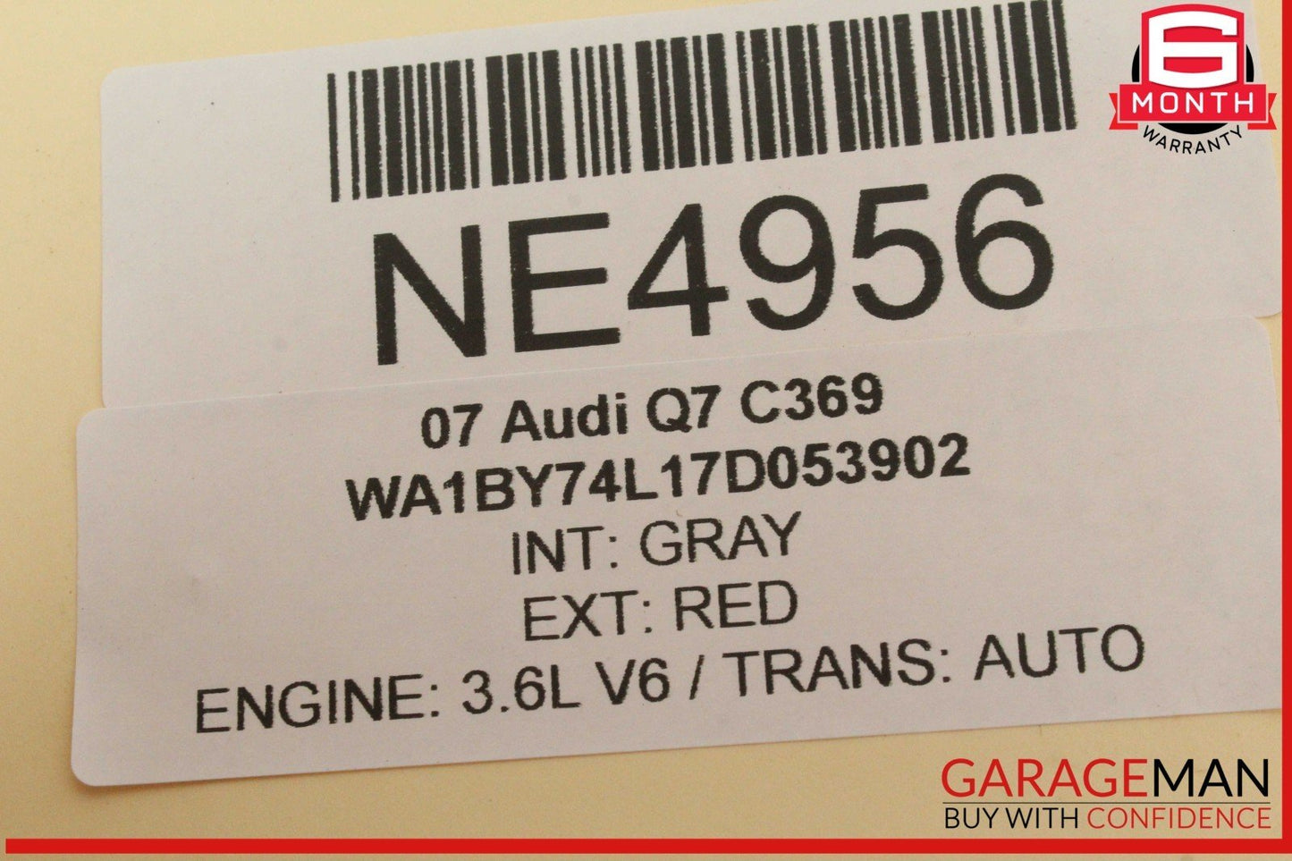 07-09 Audi Q7 Front Right Passenger Side Foglight Fog Light Lamp Hella OEM