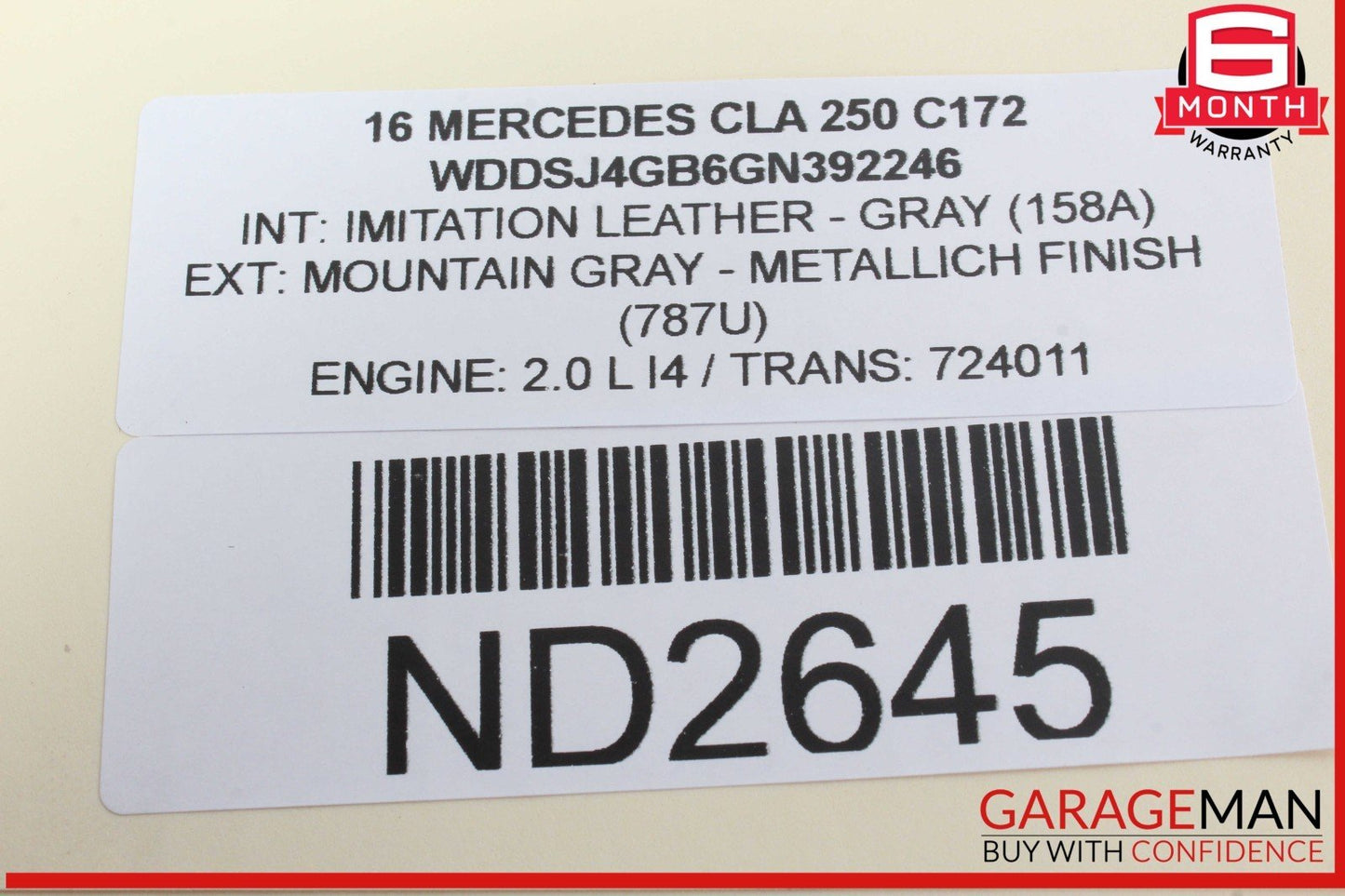 14-19 Mercedes W117 CLA250 CLA45 AMG Front Right Side Door Lock Latch Actuator