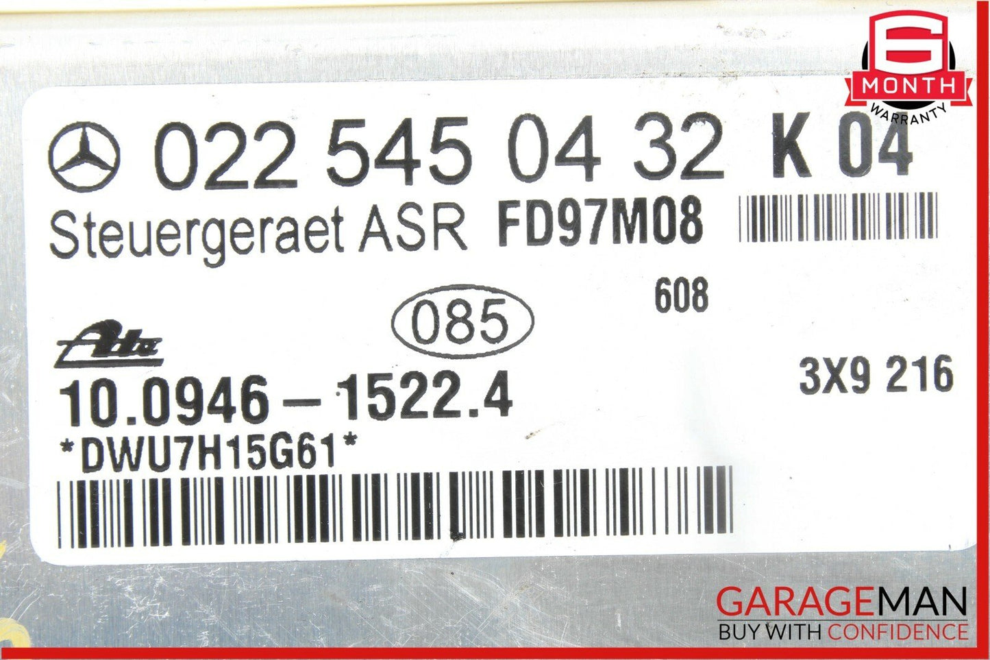 97-00 Mercedes R170 SLK230 ASR ABS Control Module 0225450432 OEM