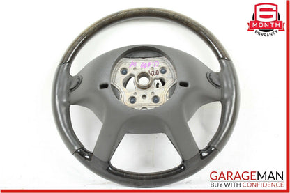 07-09 Mercedes W216 CL550 S550 4 Spoke Steering Wheel w/ Shift Buttons Wood OEM