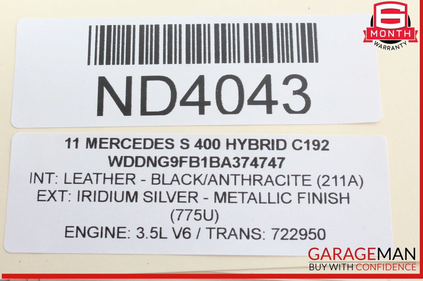 Mercedes-Benz Unknown 2218200397/ A2218200397/ A 221 820 03 97 0397 OEM