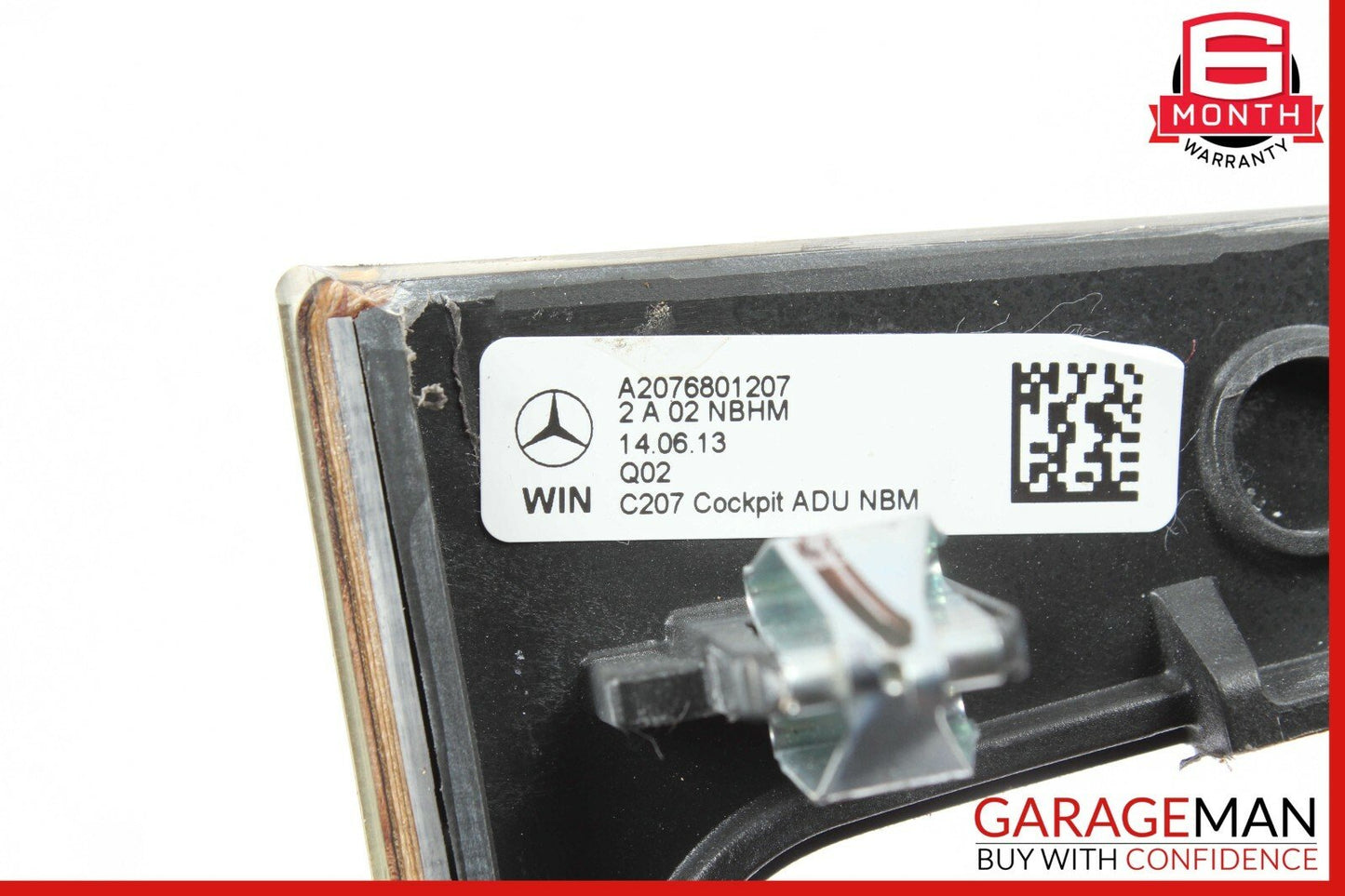 08-15 Mercedes W204 C250 E350 Center Console Shift Shifter Trim Bezel Wood