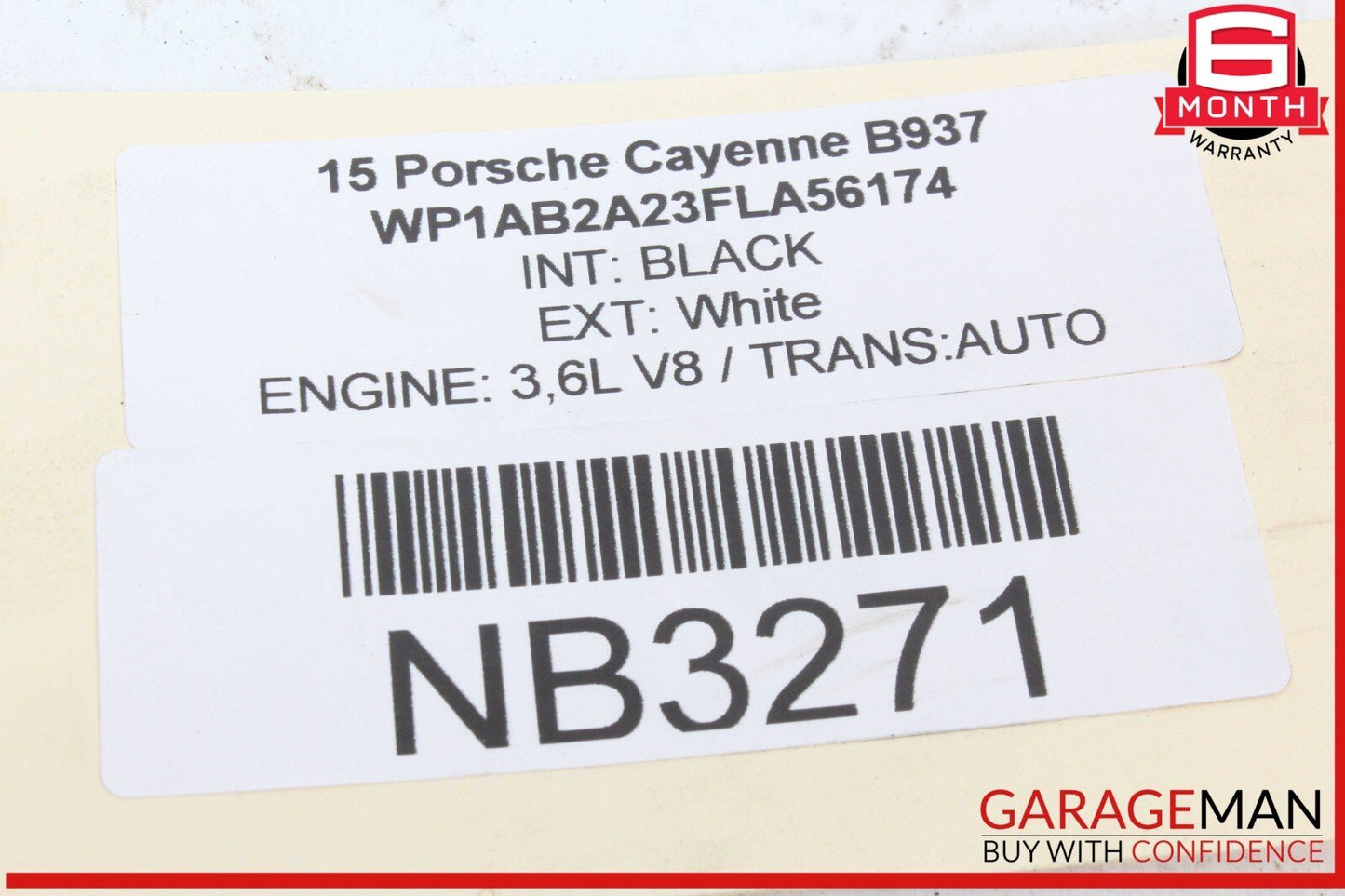 11-18 Porsche Cayenne 958 Rear Left or Right Axle CV Half Shaft OEM