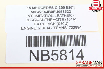 15-20 Mercedes W205 C300 C63 AMG S Front Left Side Exterior Door Handle Black